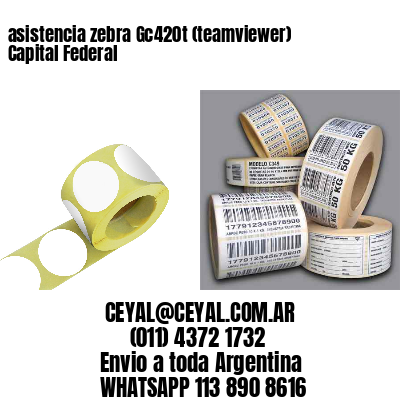 asistencia zebra Gc420t (teamviewer)  Capital Federal