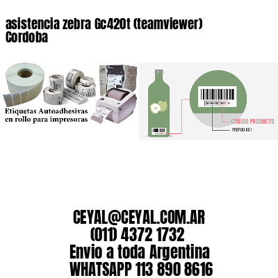 asistencia zebra Gc420t (teamviewer)  Cordoba