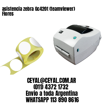 asistencia zebra Gc420t (teamviewer)  Flores