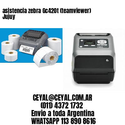 asistencia zebra Gc420t (teamviewer)  Jujuy