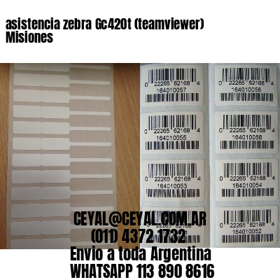 asistencia zebra Gc420t (teamviewer)  Misiones