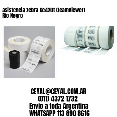 asistencia zebra Gc420t (teamviewer)  Rio Negro