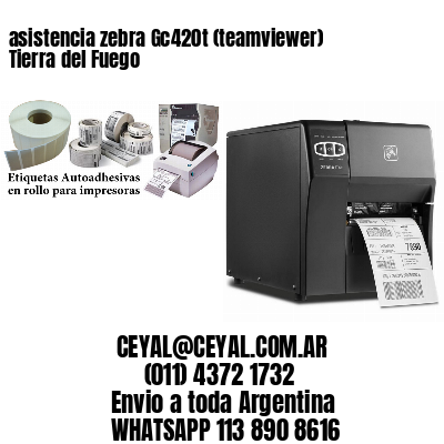 asistencia zebra Gc420t (teamviewer)  Tierra del Fuego