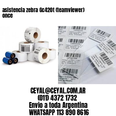 asistencia zebra Gc420t (teamviewer)  once