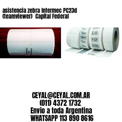 asistencia zebra Intermec PC23d (teamviewer)  Capital Federal