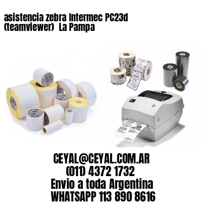 asistencia zebra Intermec PC23d (teamviewer)  La Pampa