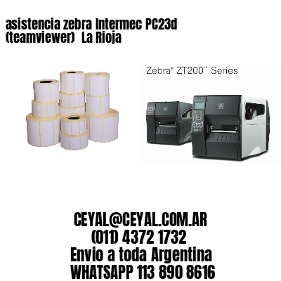 asistencia zebra Intermec PC23d (teamviewer)  La Rioja