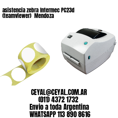 asistencia zebra Intermec PC23d (teamviewer)  Mendoza