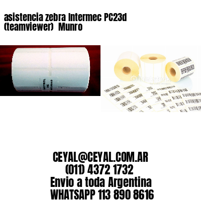 asistencia zebra Intermec PC23d (teamviewer)  Munro