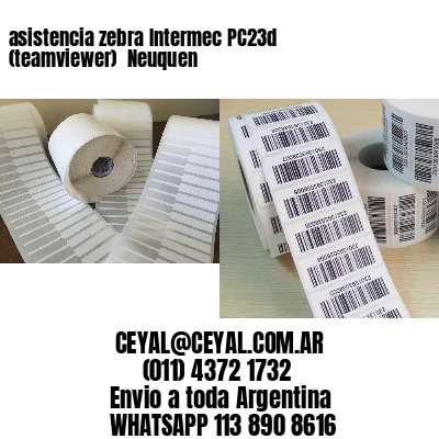 asistencia zebra Intermec PC23d (teamviewer)  Neuquen