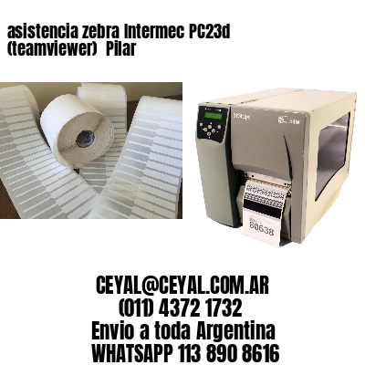 asistencia zebra Intermec PC23d (teamviewer)  Pilar