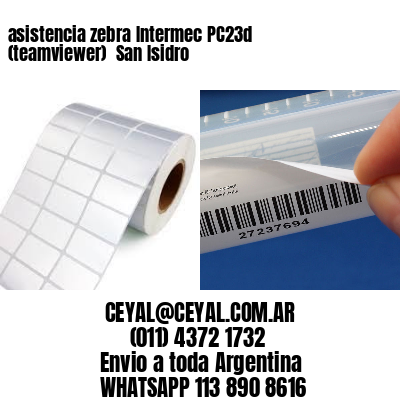 asistencia zebra Intermec PC23d (teamviewer)  San Isidro