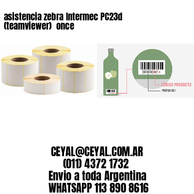 asistencia zebra Intermec PC23d (teamviewer)  once