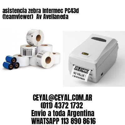 asistencia zebra Intermec PC43d (teamviewer)  Av Avellaneda
