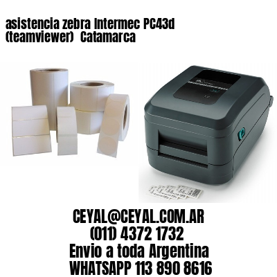 asistencia zebra Intermec PC43d (teamviewer)  Catamarca