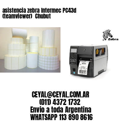 asistencia zebra Intermec PC43d (teamviewer)  Chubut