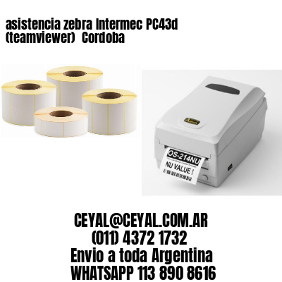 asistencia zebra Intermec PC43d (teamviewer)  Cordoba