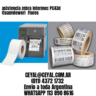asistencia zebra Intermec PC43d (teamviewer)  Flores