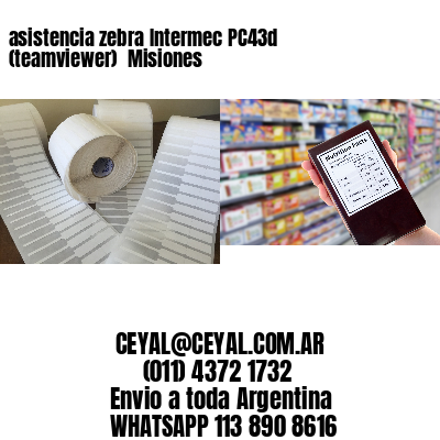 asistencia zebra Intermec PC43d (teamviewer)  Misiones