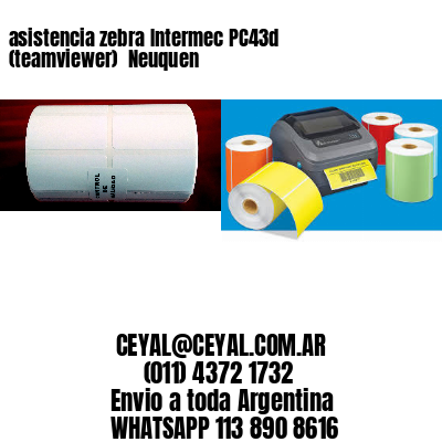 asistencia zebra Intermec PC43d (teamviewer)  Neuquen