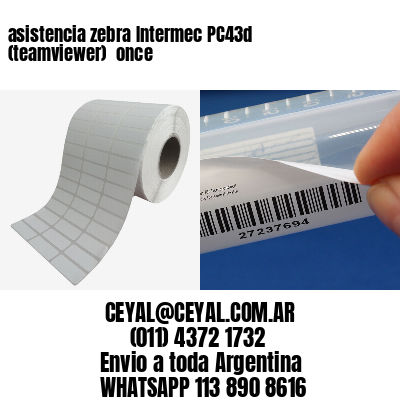 asistencia zebra Intermec PC43d (teamviewer)  once