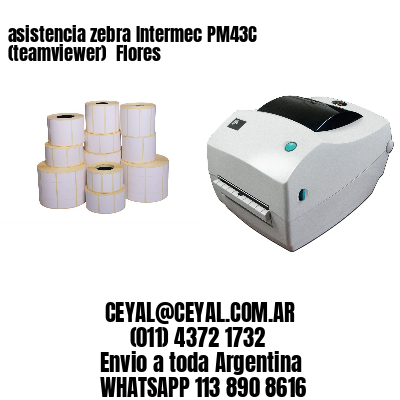 asistencia zebra Intermec PM43C (teamviewer)  Flores