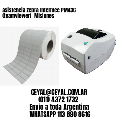 asistencia zebra Intermec PM43C (teamviewer)  Misiones