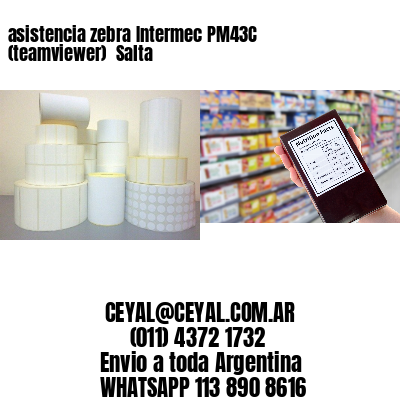 asistencia zebra Intermec PM43C (teamviewer)  Salta
