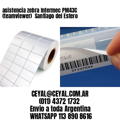 asistencia zebra Intermec PM43C (teamviewer)  Santiago del Estero