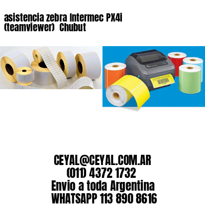 asistencia zebra Intermec PX4i (teamviewer)  Chubut