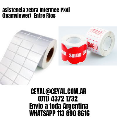 asistencia zebra Intermec PX4i (teamviewer)  Entre Rios