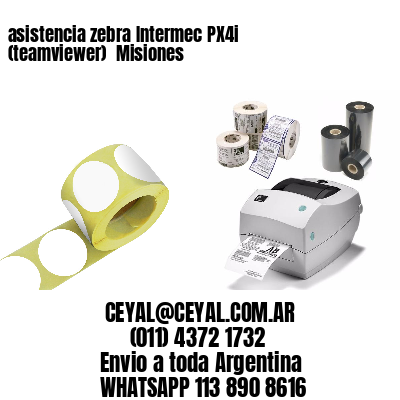 asistencia zebra Intermec PX4i (teamviewer)  Misiones