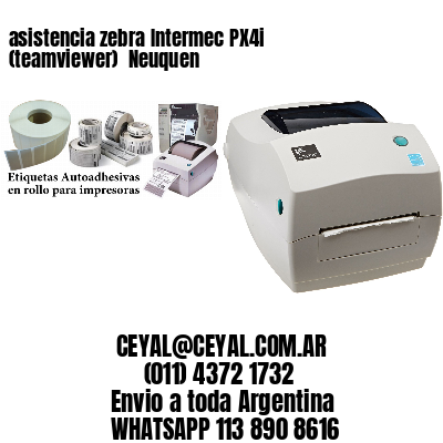 asistencia zebra Intermec PX4i (teamviewer)  Neuquen