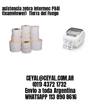asistencia zebra Intermec PX4i (teamviewer)  Tierra del Fuego