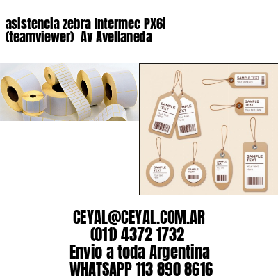asistencia zebra Intermec PX6i (teamviewer)  Av Avellaneda