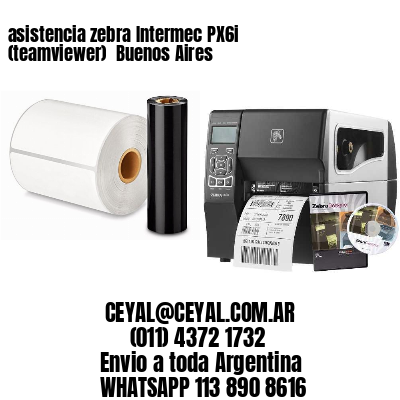 asistencia zebra Intermec PX6i (teamviewer)  Buenos Aires