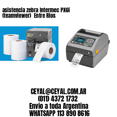asistencia zebra Intermec PX6i (teamviewer)  Entre Rios