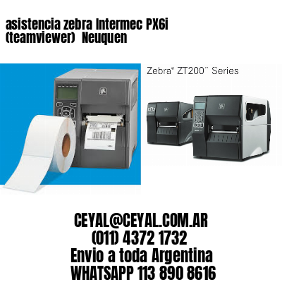 asistencia zebra Intermec PX6i (teamviewer)  Neuquen