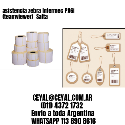 asistencia zebra Intermec PX6i (teamviewer)  Salta