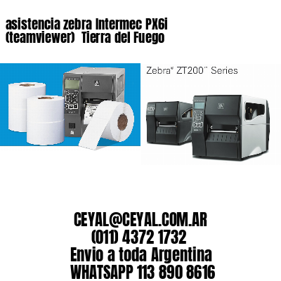 asistencia zebra Intermec PX6i (teamviewer)  Tierra del Fuego