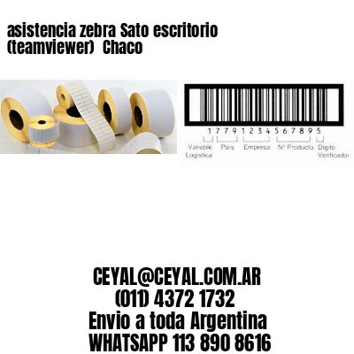 asistencia zebra Sato escritorio (teamviewer)  Chaco