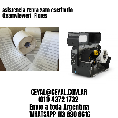 asistencia zebra Sato escritorio (teamviewer)  Flores