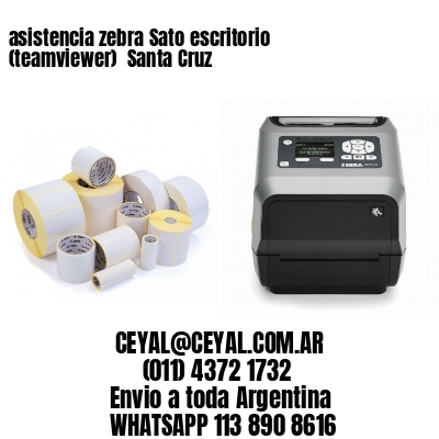 asistencia zebra Sato escritorio (teamviewer)  Santa Cruz