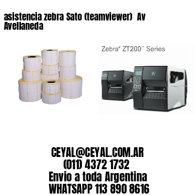 asistencia zebra Sato (teamviewer)  Av Avellaneda
