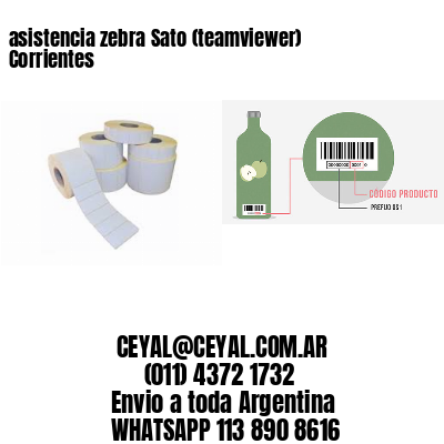 asistencia zebra Sato (teamviewer)  Corrientes