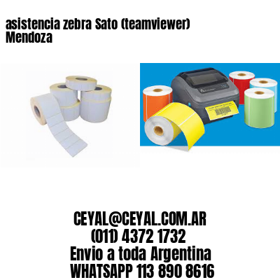 asistencia zebra Sato (teamviewer)  Mendoza