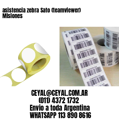 asistencia zebra Sato (teamviewer)  Misiones