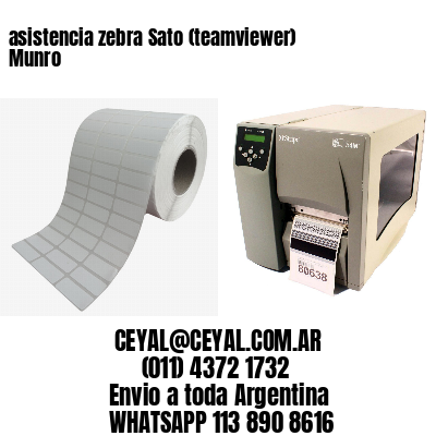 asistencia zebra Sato (teamviewer)  Munro