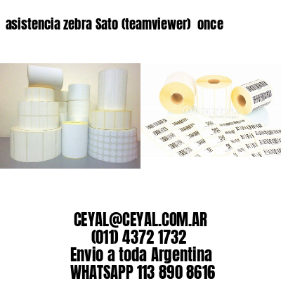asistencia zebra Sato (teamviewer)  once