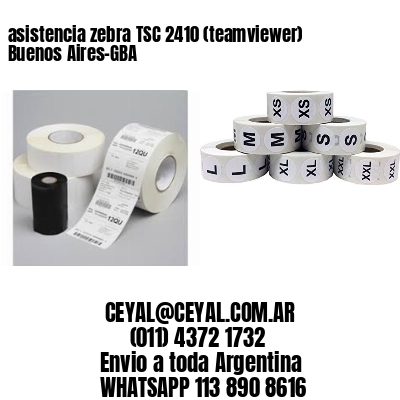 asistencia zebra TSC 2410 (teamviewer)  Buenos Aires-GBA